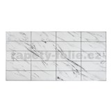 Obkladové panely 3D PVC rozměr 957 x 482 mm Travertin bílý