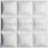 Obkladové panely 3D PVC Block rozměr 500 x 500 mm, tloušťka 1 mm,