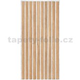Obkladové panely 3D PVC rozměr 280 x 600 mm lamely světle hnědé