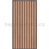 Obkladové panely 3D PVC rozměr 280 x 600 mm lamely hnědé