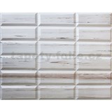 Obkladové panely 3D PVC rozměr 440 x 580 mm obklad krémový dekor Travertin