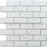 Obkladové panely 3D PVC rozměr 595 x 595 mm, tloušťka 0,6mm, MATTONE 3D CITY