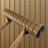 Samolepící lamely na zeď na pěnovém podkladu hnědé rozměr 280 x 60 cm