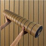 Samolepící lamely na zeď na pěnovém podkladu  hnědé rozměr 280 x 60 cm