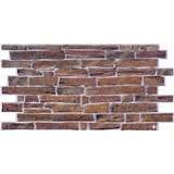 Obkladové panely 3D PVC rozměr 977 x 493 mm, břidlice tmavě hnědá - POSLEDNÍ KUSY