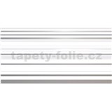 Obkladové 3D PVC panely rozměr 957 x 480 mm, tloušťka 0,4mm, pruhy šedo-bílé s glittrem