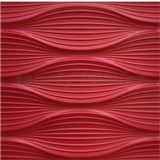 Obkladové panely 3D PVC DNA červený 500 x 500 mm, tloušťka 1 mm - POSLEDNÍ KUSY