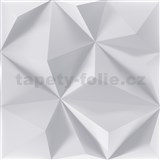 Obkladové panely 3D LINE XPS GEO bílý rozměr 50 x 50 cm