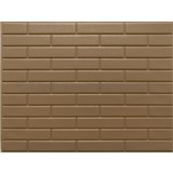 Obkladové panely 3D PVC rozměr 440 x 580 mm malá cihla hnědá