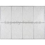 Obkladové panely 3D PVC rozměr 440 x 580 mm obklad s žíháním a stříbrnou spárou