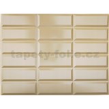 Obkladové panely 3D PVC rozměr 440 x 580 mm obklad hnědý