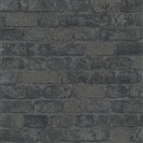 Vliesové tapety na zeď Brique 3D cihly černé s výraznou plastickou strukturou