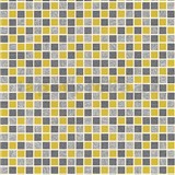 Vinylové tapety na zeď kachličky mozaika šedo-žlutá - POSLEDNÍ KUSY