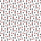 Ubrus metráž čtverečky šedo-červené