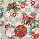 Ubrus metráž vánoční motiv XI.