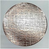 Vinylová dekorativní prostírání na stůl Metalic síť růžovo-zlatá 38 cm