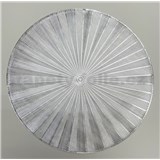 Vinylové dekorativní prostírání na stůl Metalic paprsky stříbrné 38 cm