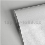 Vliesové tapety na zeď jednobarevná bílá s třpytkami