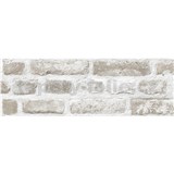 Vinylové bordury na zeď cihly šedo-hnědé rozměr 17,6 cm x 5 m