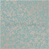 Vliesové tapety na zeď florální vzor zlatý na zeleném podkladu