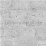 Vliesové tapety na zeď cihlová zeď šedá