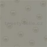 Luxusní vliesové tapety na zeď Versace III hlava medúzy šedá