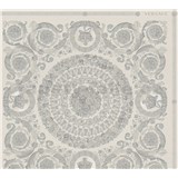 Luxusní vliesové tapety Versace IV barokní ornamenty šedo-stříbrné