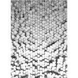 Vliesové fototapety 3D hexagony bílé rozměr 184 x 254 cm - POSLEDNÍ KUSY