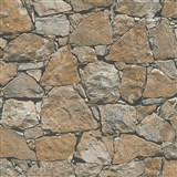 Vliesové tapety na zeď IMPOL přírodní kámen hnědý
